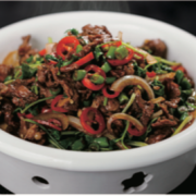 Cilantro Beef Stir-Fry 香菜炒牛肉